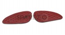 For Royal Enfield Bear 650 Leather Tank Knee Pad Red - SPAREZO